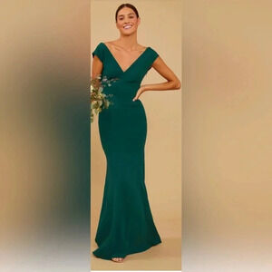 Altar'd State Forest Cassava Crepe Dress NWT